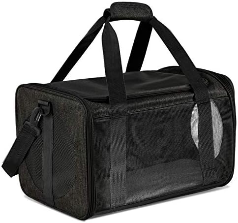 Moyeno Cat Carriers Dog Carrier Pet Carrier for Small Medium Cats Dogs Puppies up to 15 Lbs, TSA Airline Approved Small Dog Carrier Soft Sided, Collapsible Waterproof Travel Puppy Carrier