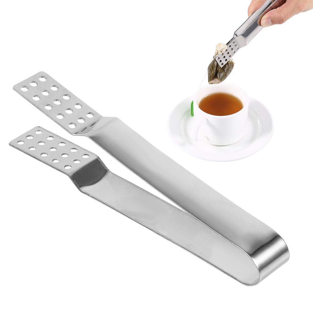Stainless Steel Tea Bag Squeezer Tongs Tea Bag Clamp Kitchen Tool