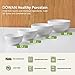 DOWAN Porcelain Serving Bowls, 64/42/22/12 Ounce Serving Bowls Set for Christmas, White Serving Dishes for Kitchen, Set of 4