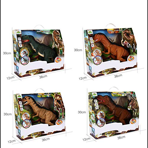 Weite Electronic Remote Control Simulation Dinosaur Action Figure Model Toy, Realistic Walking Motion, Swinging Tail Action, Ferocious Roaring, Light Up Eyes (Blue)
