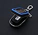 YONUFI Car Key Case Genuine Leather Key FOB Holder Smart KeyChain Cover