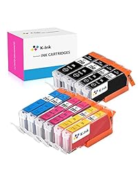 k-ink PGI 250 CLI 251 COMPATIBLES Cartuchos de tinta de repuesto para MX922 (10 Pack   2 Grande negro, 2 pequeños Negro, 2 Cian, 2 Magenta, 2 Amarillo)
