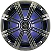 New-41KM84LCW-8-300-Watt-4-Ohm-LED-Marine-Audio-Coaxial-Speakers-Stereo-KM8
