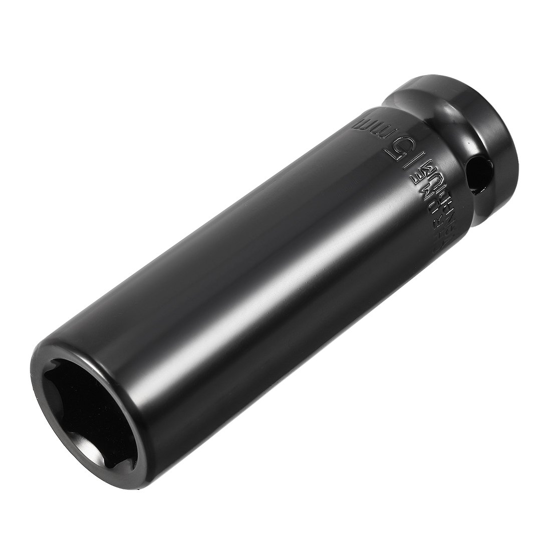 Sourcingmap 1/2" Drive by 15mm Deep Impact Socket, Heat-Treated CR-V Steel, 6-Point, Metric Sizes