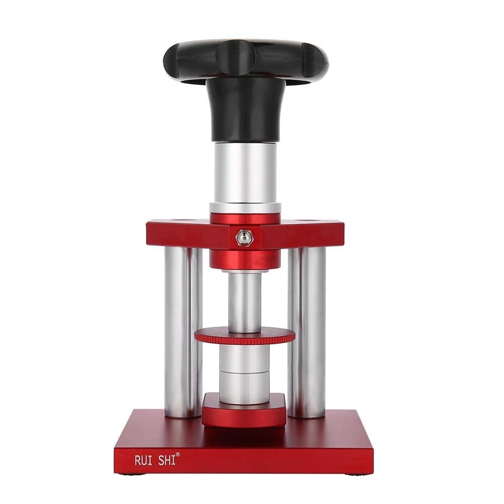 Hongzer Watch Back Press, Screw Type Precise Crystal Bezel Watch Press Back Case Cover Tool Pressing Repair, Watch Press Tool, for Professional Watch Repairs Watch shops