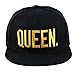 WENDYWU Hip-Hop Hats King and Queen 3D Embroidered Lovers Couples Snapback Caps Adjustable