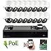GW Security 16CH 1920P NVR Network IP Security Camera System - 16 x HD 1080P 5.0 Megapixel 2.8~12mm Varifocal Zoom 80ft IR PoE IP Dome Camera + 4TB Hard Drive - Support Quick QR Code Remote Access