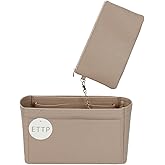 ETTP Purse Organizer Insert For Handbags, Tote Bag Organizer Insert, Handbag Organizer For Tote & Handbags, Compatible with Neverful Speedy and More (Medium,Beige)