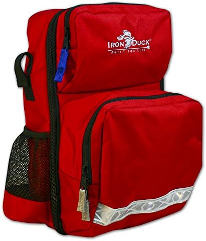Iron Duck 39995-R BLS Event Bag with Adjustable Ergonomic Padded Shoulder Strap, Nylon, Red