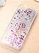 Glitter Case for iPhone 5S,Turpro Hard Transparent Clear Creative Funny 3D Quicksand Liquid Sparkles Glitter Bling Case with Stars for iPhone 5 5S(Silver)