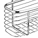 InterDesign Axis Over the Cabinet Kitchen Storage Organizer Basket for Aluminum Foil, Sandwich Bags, Cleaning Supplies - Small, Chrome