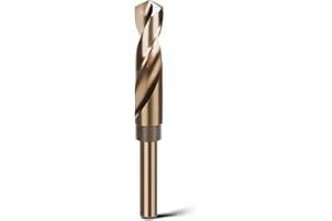 7/8 inch / 22mm M35 Cobalt Drill Bit, Twist Drill Bit for Hard Metal, Stainless Steel, Cast Iron (22mm | 7/8 inch (1 Pack))