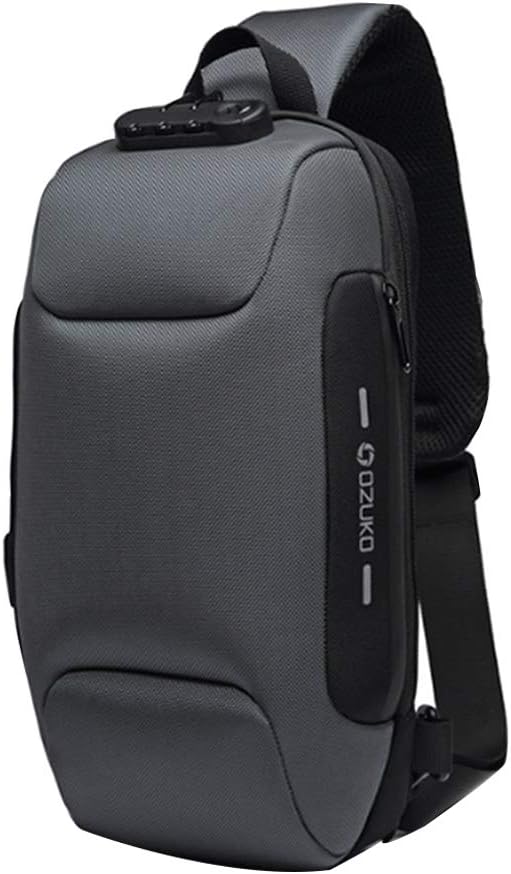 Sling Bag Chest Shoulder Crossbody Bags,Anti Theft Backpack for Traveling Chest Shoulder Bag (Gray)
