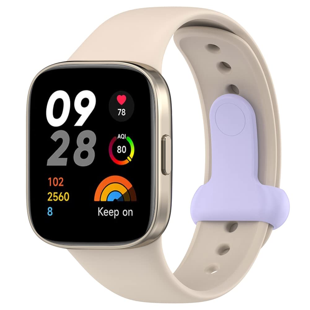 Tyogeephy Strap Compatible with Redmi watch 3/Mi watch Lite 3 Strap, Soft Silicone Sport Replacement Wristband Compatible with Redmi watch 3/Mi watch Lite 3