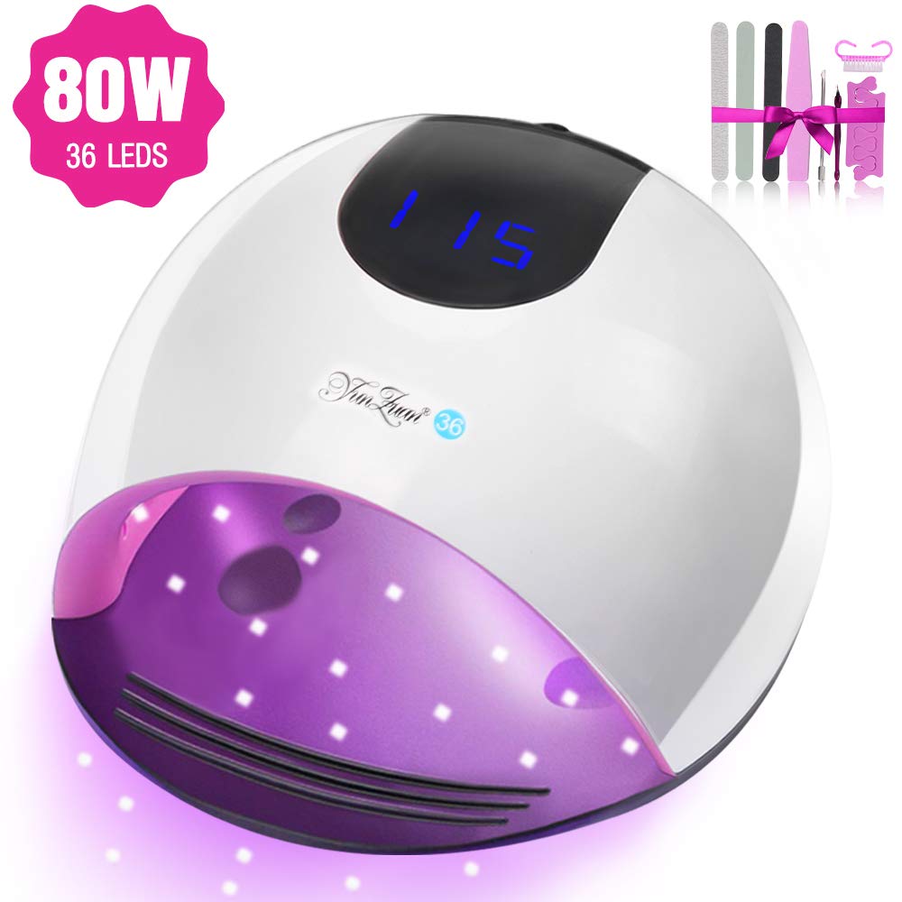 Gel UV LED Nail Lamp, 80W Led UV Lamp for Gel Polish Fast