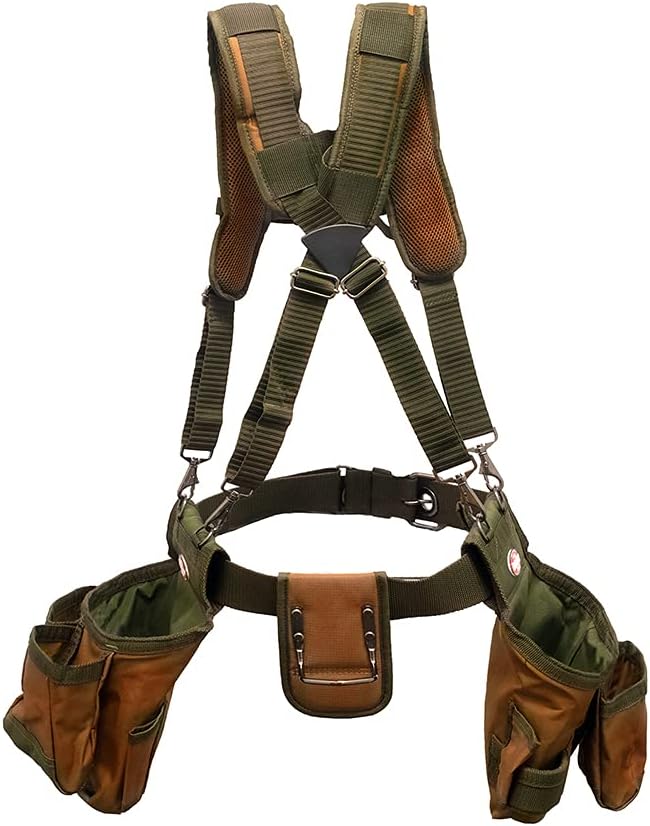 Bucket Boss - AirLift Tool Belt with Suspenders, Tool Belts - Original Series (50100), Brown, 52 Inch - Tool Belts - 