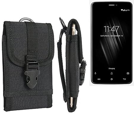 K-S-Trade Handyhülle für Cubot Max Gürteltasche Handytasche Gürtel Tasche Schutzhülle Robuste Handy Schutz Hülle Tasche Outdo