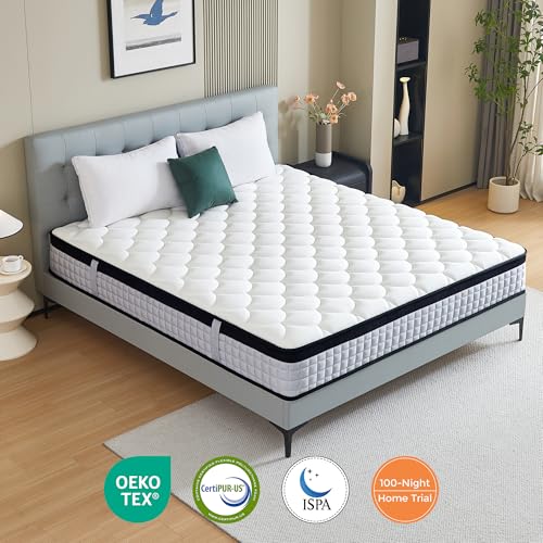 dosleeps Single Mattress 3FT,9 Inch 9-Zone Orthopedic Mattress with Memory Foam & Pocket Springs and 3D Breathable Fabric- Motion Isolation (90x190x22cm)