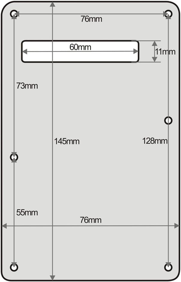 FLEOR 11 Hole Guitar ST Pickguard SSH and Tremolo Cavity Backplate with Mounting Screws for U.S./Mexican Standard ST, 3Ply Mint Green - Image 4