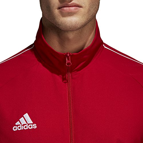 adidas Men's Core 18 Presentation Jacket, Power Red/White, Medium