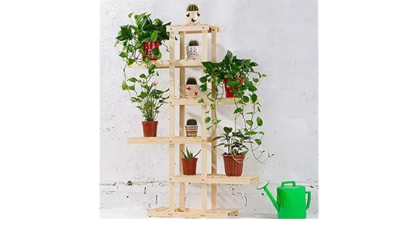 chishizhenxiang Soporte de Flores de Madera de 6 Pisos para ...