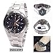 Seiko SND449P1 Men's Two Tone Titanium Chronograph Blue Dial