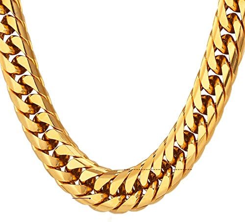 2017 Miami Cuban Link Enchapada En Oro 18k Big Boss Collection Gold Plated Jewelry Set 13MM Chain (22)