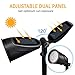 Solar Spotlights, Litom 2-in-1 Upgraded Powered Landscape Lights with 2 Solar Panel & 2 Modes, Auto On/Off and Waterproof Outdoor Wall Lights for Garden Patio Backyard Driveway Tree Bush