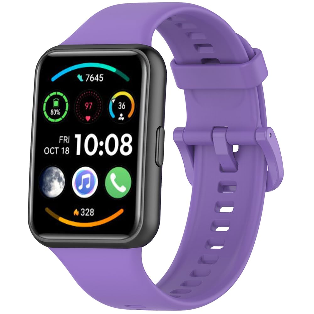 Huawei Watch Fit 2 Strap, Silicone Sport Replacement Bracelet Band
