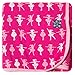 KicKee Pants Newborn Swaddling Receiving Blanket, Little Girls- Calypso Ballerina, One Size