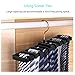 MEZOOM Belt Rack 2pcs Belt Hangers Tie Holder Homeware Closet Organizer with Stainless Steel 360° Swivel Hook for Belts Ties Scarves