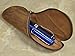 Genuine Leather Pen & Pencil Case with Zipper Close by Timber Ridge (Brown)