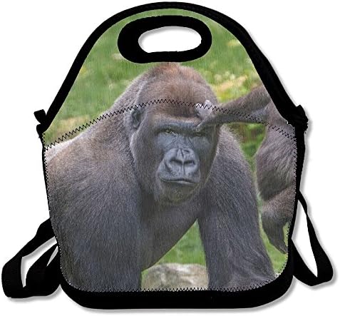 CUAJHa Baby Animals Gorillas Animals Lunch Tote Bag Bags Awesome Lunch Handbag Lunchbox Box For School Work Outdoor