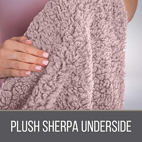 The Connecticut Home Company Soft Faux Fur Throw Blanket, Twin Bed