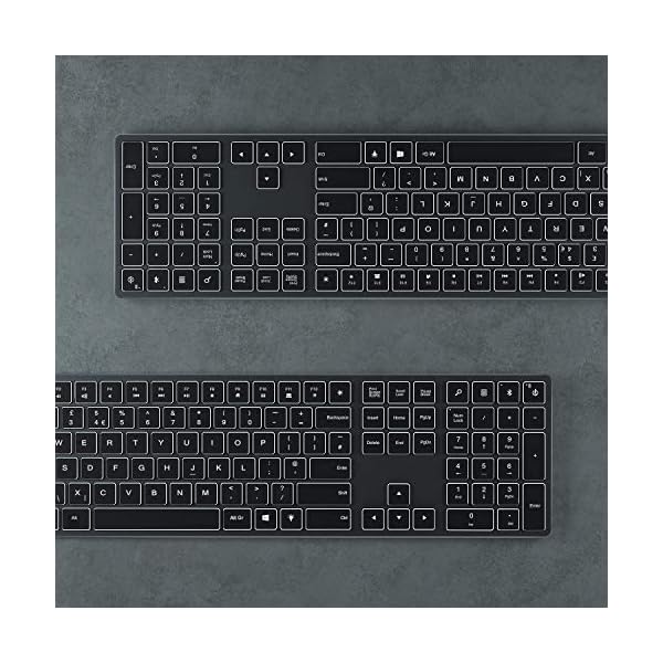 Bluetooth-Backlit-Keyboard-Jelly-Comb-Wireless-Backlight-Rechargeable-Keyboard-Qwerty-UK-Layout-for-ComputerLaptop-with-Windows-System-Space-Gray Bluetooth Backlit Keyboard, Jelly Comb Wireless Backlight Rechargeable Keyboard Qwerty UK Layout for Computer/Laptop…
