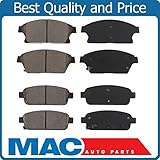 Front and Rear Ceramic Brake Pad Pads Set For Chevy