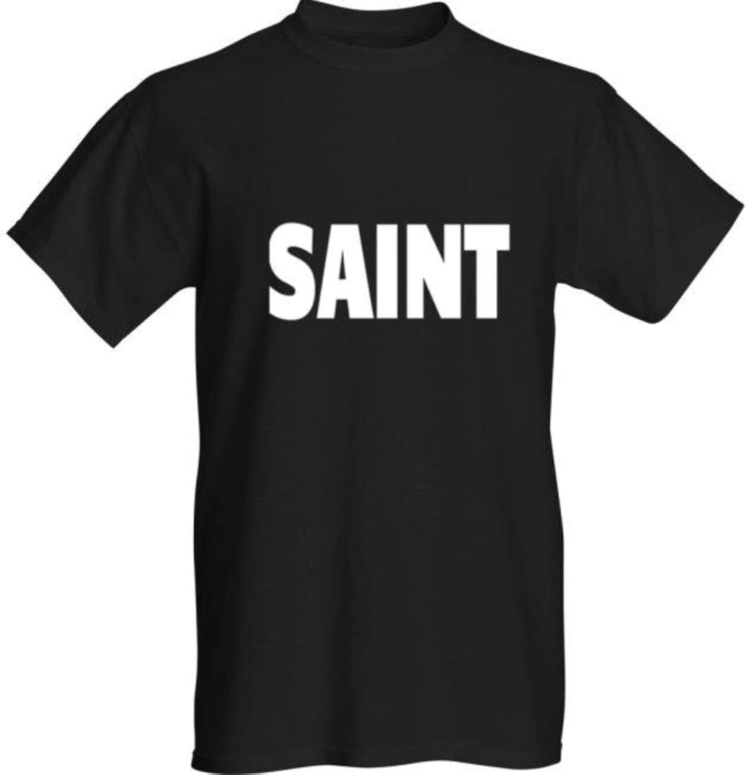 Saint TShirt White Text Amazon.ca Clothing & Accessories