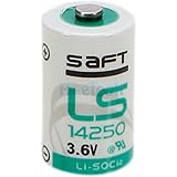 Brand New Saft LS14250 3.6V 1/2AA Lithium Battery, 3.6 Volt 1200mAh, GE Simon XT