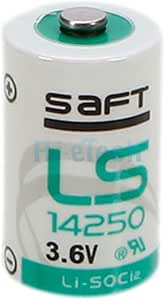 Brand New Saft LS14250 3.6V 1/2AA Lithium Battery, 3.6 Volt 1200mAh, GE Simon XT