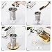 Luxtea Glass Teapot 25oz with Removable Stainless Steel Infuser and Steeper Filter Tea Maker for Blooming and Loose Leaf Tea Pots
