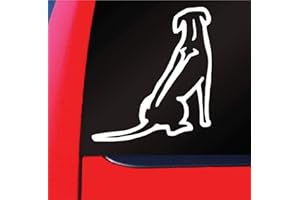 SASSYSTICKERS Sassy Stickers Rhodesian Ridgeback Dog Window Decal Sticker (White)