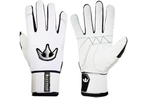 DYNASTY BASEBALL Bomb Squad Batting Gloves - Premium Goat Skin Leather, Full Wrist Support, Youth & Adult Sizes