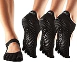 toesox Womens Bellarina Full Toe 3-Pack