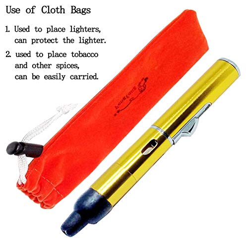 Butane Torch Lighters, Long Lighters FengFang Portable Metal All in One Pipe Builtin Detachable