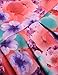 Arshiner Little Girls O-Neck Sleeveless Floral Print Back Zipper Pleated Dress with Belt