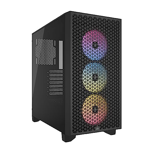 Corsair 3000D RGB Airflow Cristal Templado USB 3.2 Negra
