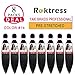 Pre Stretched Braiding Hair 8 Packs Yaki Texture Crochet Braiding Hair Extension Itch Free Low Tempreture Kanekalon Synthetic Fiber (16