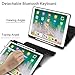 iPad pro 12.9 Keyboard Case, KuGi iPad pro 12.9 2017 Keyboard case, Lightweight Stand Portfolio Case with Bluetooth Keyboard Cover for Apple iPad pro 12.9/pro 12.9 2017. (Black)