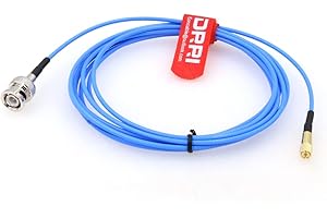 DRRI BNC Male to 10-32 UNF Microdot Male Acceleration Sensor Vibration Sensor Test Cable (BNC-M5, 2M / 79inch)
