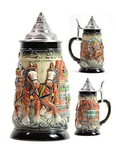 Bierkrug-Bierkrge-mit-Gravur-Deckel-Steinkrge-Bierseidel-Handgemacht-Beer-Stein-Geschenk-Souvenir-Pferdekutsche-und-Kirche-Relief-Beer-Mug-Food-Safty-Geschenkbox-Ceramic-08-Litre